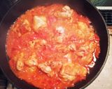 簡単☆鶏肉と小松菜のトマト煮込み作り方2写真