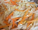 大根*人参*油揚げの胡麻油炒め煮作り方3写真