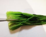 ほうれん草など葉物の茹で方　切り方作り方7写真