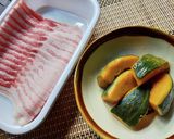 時短でボリュームアップ！かぼちゃ肉巻き♪作り方2写真