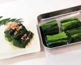ほうれん草など葉物の茹で方　切り方作り方15写真