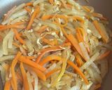 大根*人参*油揚げの胡麻油炒め煮作り方4写真