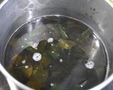 足つり防止！わかめあおさそば作り方1写真