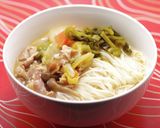 咸菜肉絲面|高菜入り肉そば作り方9写真