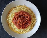 パスタの下には薄焼き卵を作り方2写真