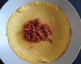 パスタの下には薄焼き卵を作り方3写真