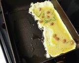 卵1個で作る納豆卵焼き♪作り方2写真
