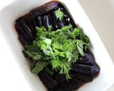 大葉たっぷりで【茄子の大葉醤油浸し】作り方4写真