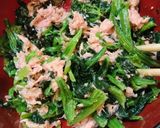 簡単！めちゃうま！ほうれん草ツナ塩昆布♪作り方3写真