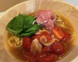 クリスマスカラーのとまらん♪ラーメン作り方6写真