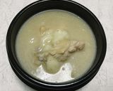 お餅の消費に〜濃厚とろとろ参鶏湯スープ〜作り方14写真