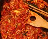 そばパスタ＊鯖缶ミートソース/ダイエット作り方4写真