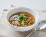 さつまいもと鶏肉の黒酢スープ作り方7写真