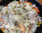 フライパンで簡単！鮭と野菜の蒸焼き作り方3写真
