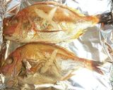 小鯛トースター焼きにネギ鶏ガラごま油添え作り方1写真
