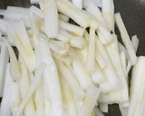 炒めて簡単！大根と青梗菜の生姜焼き作り方1写真