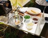 パリッと焼いた豊受豆腐の厚揚げの生姜焼き作り方1写真