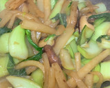 炒めて簡単！大根と青梗菜の生姜焼き作り方5写真