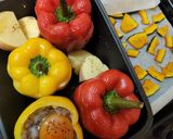 パプリカ肉詰めオーブン焼(失敗の記録)作り方10写真