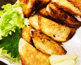 簡単おつまみ♡カニカマの揚げ焼き餃子作り方8写真