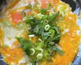 青じそとねぎの玉子焼き作り方3写真