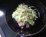 ミンチとキャベツの粉無しお好み焼きもどき作り方1写真