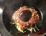 ミンチとキャベツの粉無しお好み焼きもどき作り方3写真