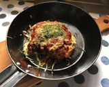ミンチとキャベツの粉無しお好み焼きもどき作り方4写真