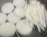 大根の皮　熱々胡麻たんたん作り方2写真