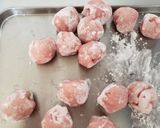 揚げずに15分！黒酢肉団子作り方2写真