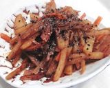 じゃがいもと人参の味噌きんぴら作り方4写真