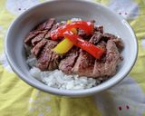 牛ヒレステーキ丼♪作り方1写真