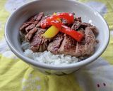 牛ヒレステーキ丼♪作り方3写真