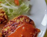 ミートソースがけのハンバーグ♪作り方3写真