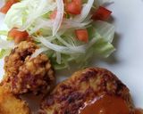 ミートソースがけのハンバーグ♪作り方5写真