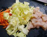 簡単！カレー焼きそばクリーミー作り方2写真