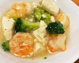 ブロッコリーとエビの塩豆腐あんかけ作り方10写真
