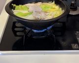 白菜豚巻き豆乳鍋作り方2写真