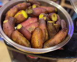 ストーブ　石焼き芋　焼き芋　蜜　ウォック作り方3写真