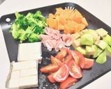 柿・生ハム＆季節野菜のクリスマス★リース作り方1写真
