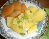 すき焼きのたれ味‥コールラビの皮料理作り方4写真