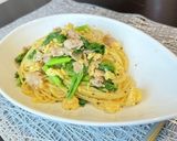 ワンパン♪わさび菜と豚バラのパスタ作り方7写真
