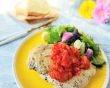 ご馳走☆レンジ鶏ハムバジル味トマトソース作り方6写真