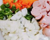 炊飯器で簡単失敗なし！炊き込みチャーハン作り方1写真