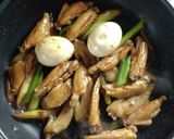 手羽先と葱の簡単オイスター照り焼き。作り方6写真