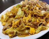 万能たれで簡単☆豚肉とキャベツの卵炒め作り方6写真