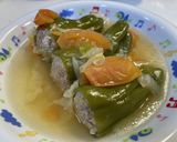 圧力鍋で まるごとパプリカの肉詰めスープ作り方8写真