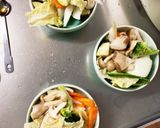 レンジ肉無豆腐きな粉梅生姜焼き味野菜炒め作り方12写真