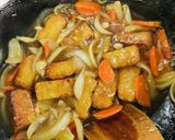 テンペの彩り甘酢あんかけ作り方5写真