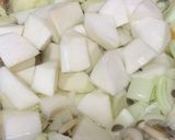 かぶとカリフラワーの野菜いっぱいシチュー作り方3写真